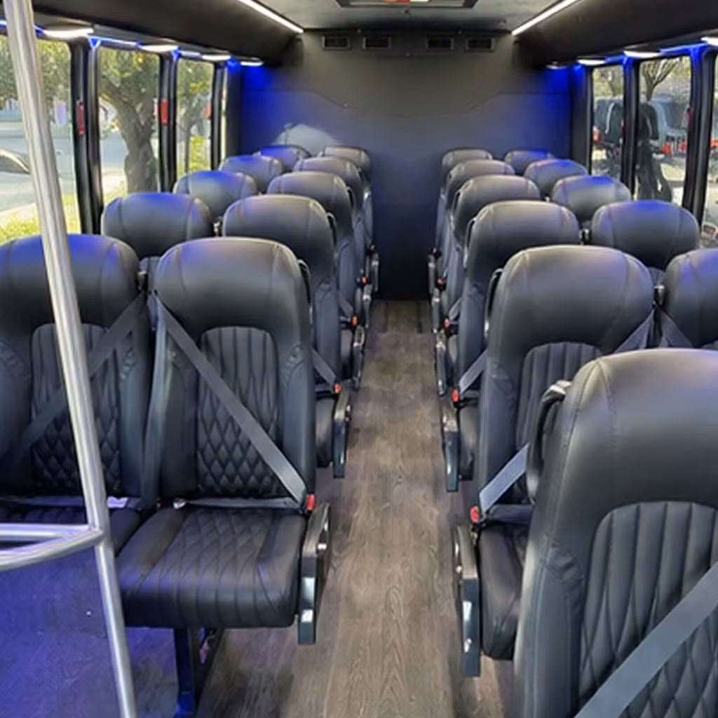 30 passenger minibus inside