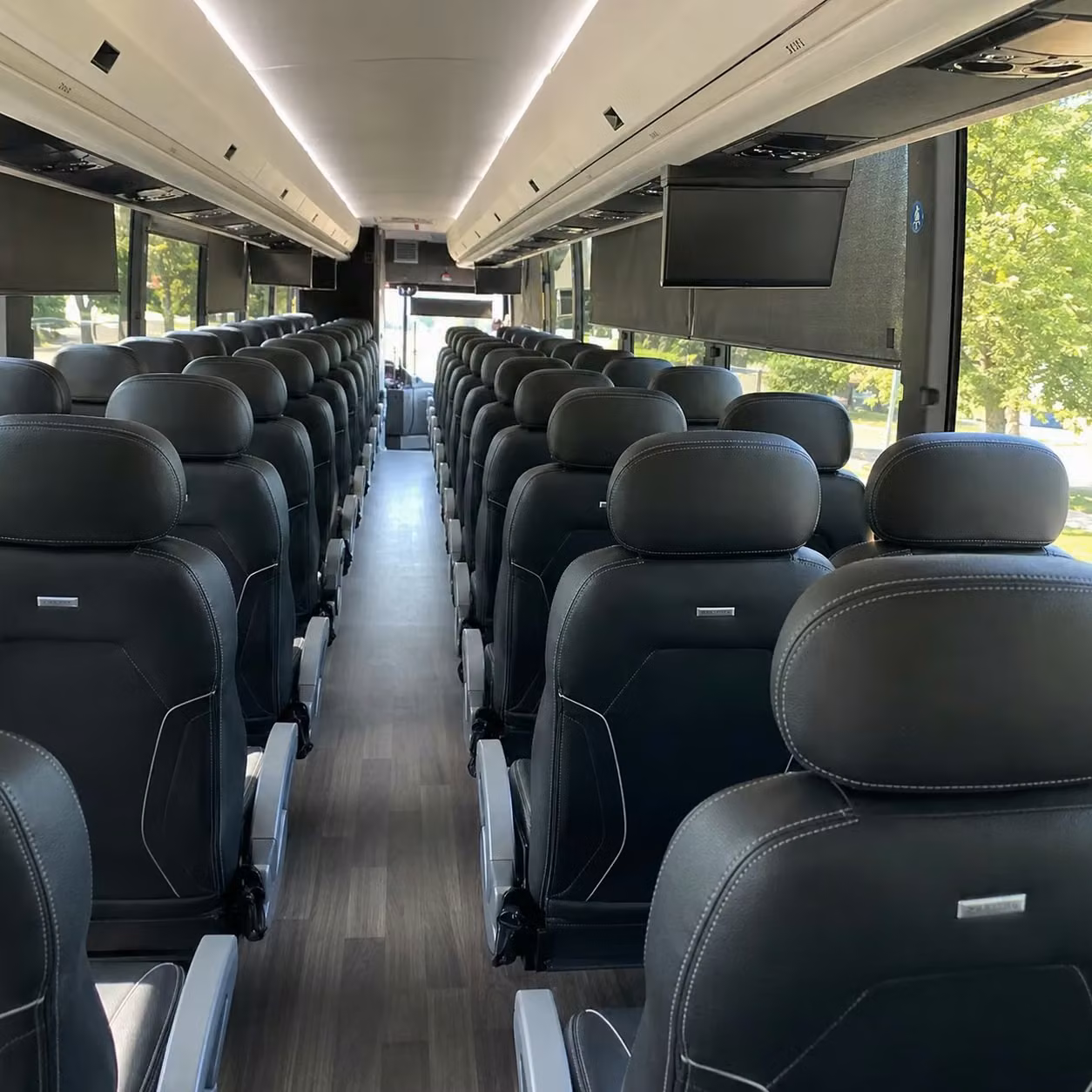 oxnard charter bus rental interior
